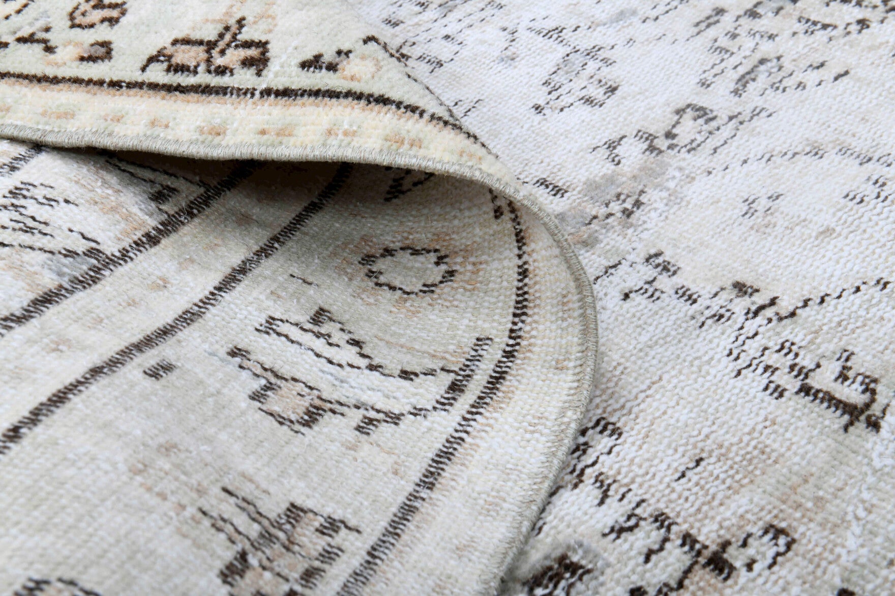 Vintage Gray Oriental Area Anatolian Rug