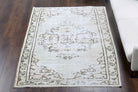 Vintage Gray Oriental Area Anatolian Rug