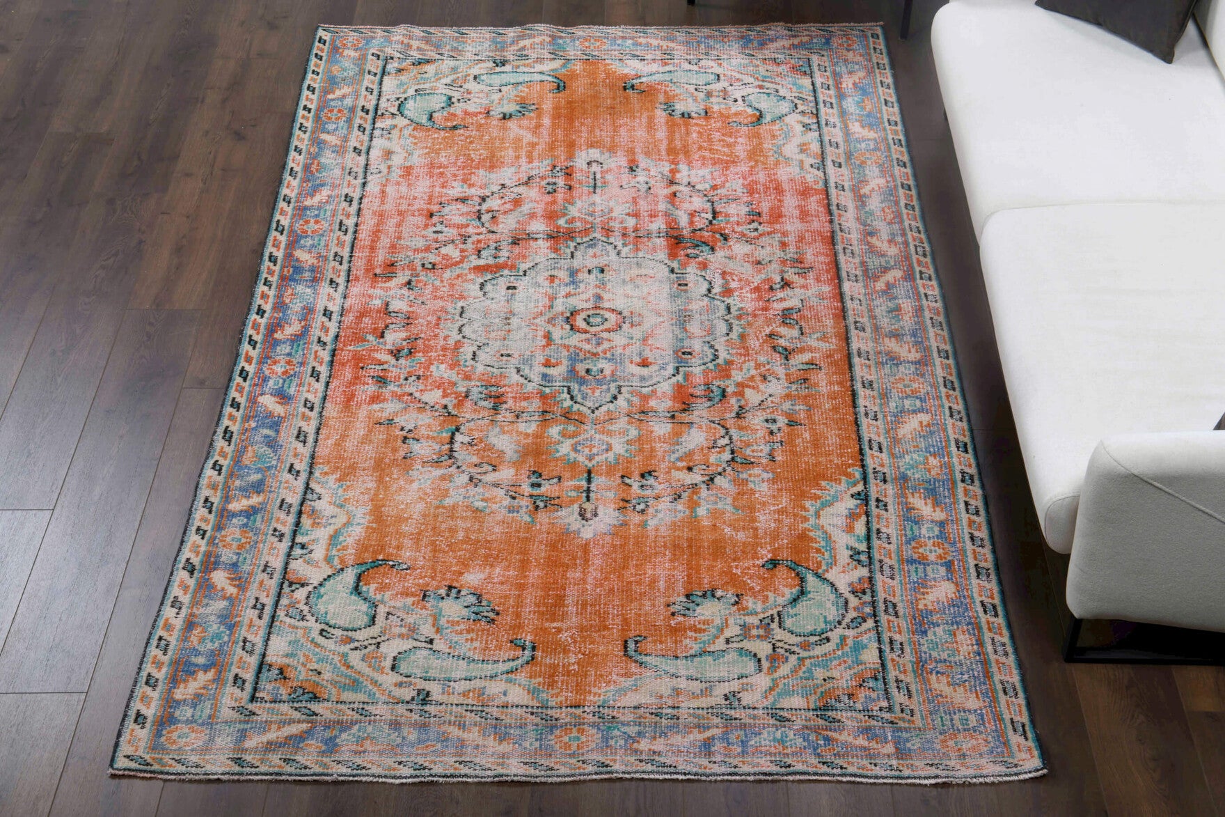 171x280 cm vintage Anatolian area rug – Sosipetra, low pile, wool