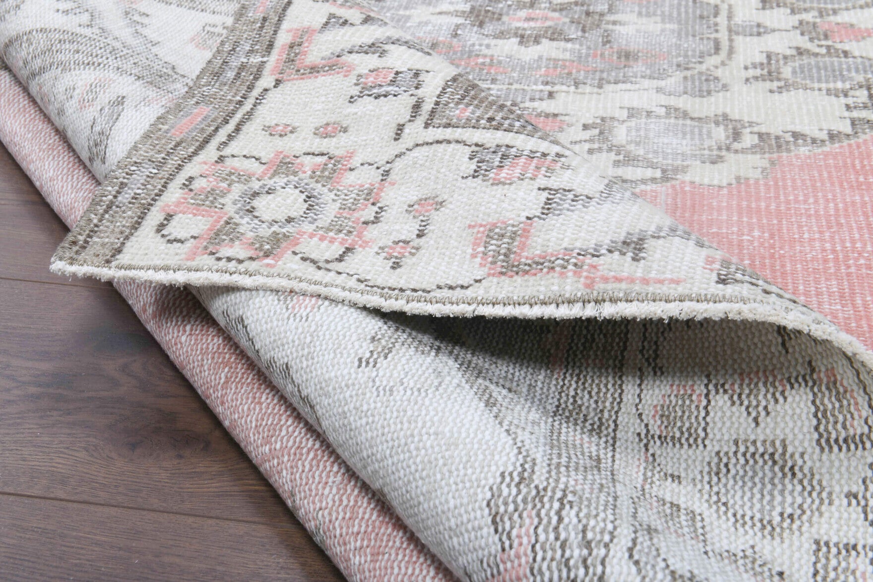 182x275 cm vintage Anatolian area rug – Sevvalgul, low pile, wool