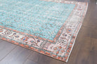 Vintage Hereke Turquoise Area Rug