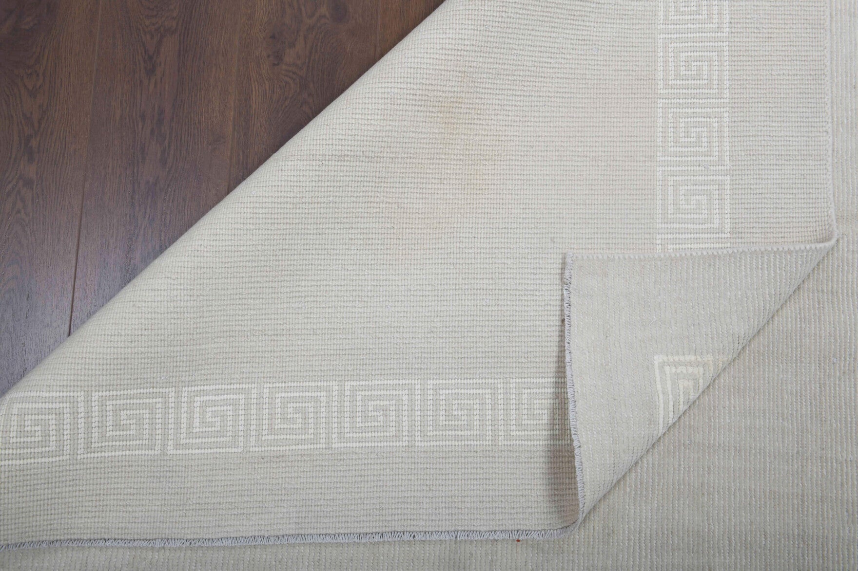 Authentic Turkish vintage kilim rug (1910s) with greek key design – one-of-a-kind at Fame Rugs