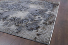 Handmade wool rug from Anatolia, Turkey – Distressed Blue Area Rug 5'1" x 5'9"