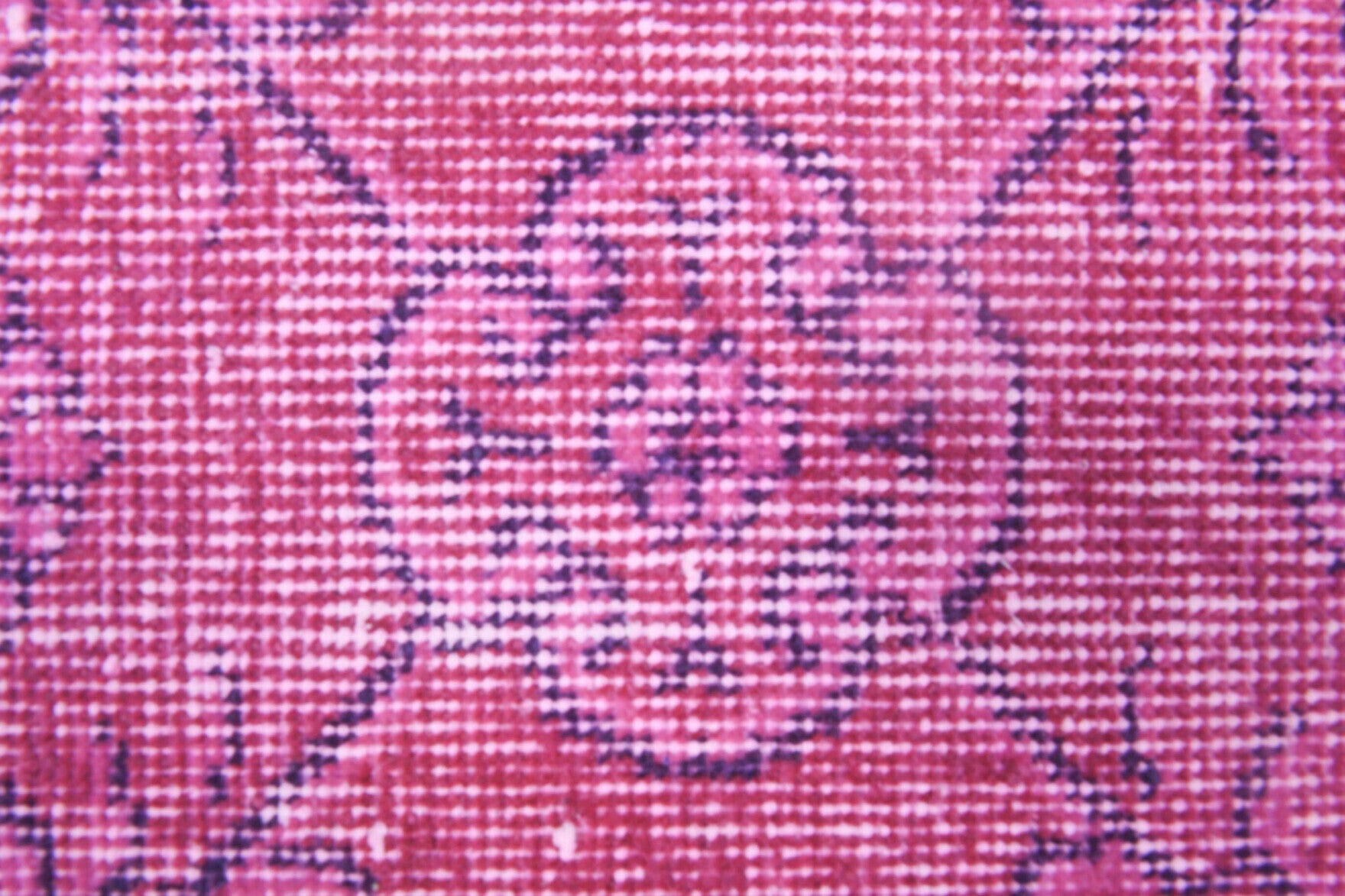One-of-a-kind 1970s Anatolian overdyed vintage area rug in wool, 5'5" x 9'1"