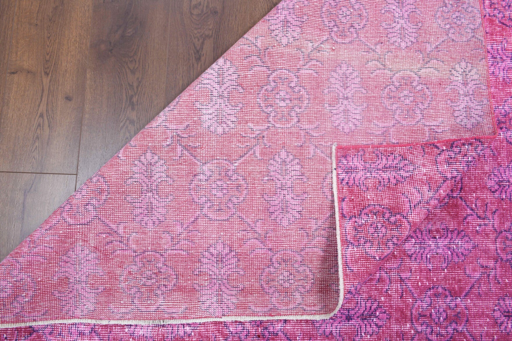 164x278 cm overdyed vintage Anatolian area rug – Sedanurperver, low pile, wool