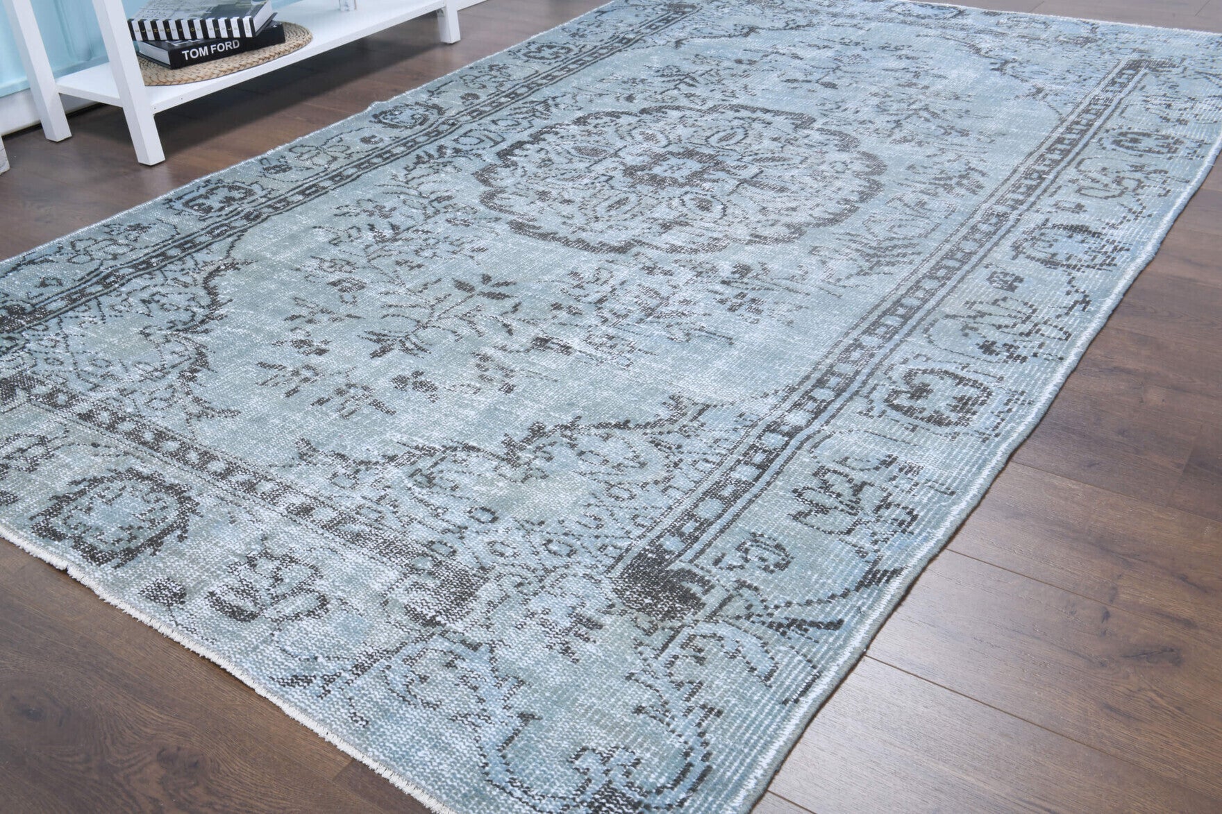 One-of-a-kind 1970s Anatolian vintage area rug in wool, 5'4" x 8'9"