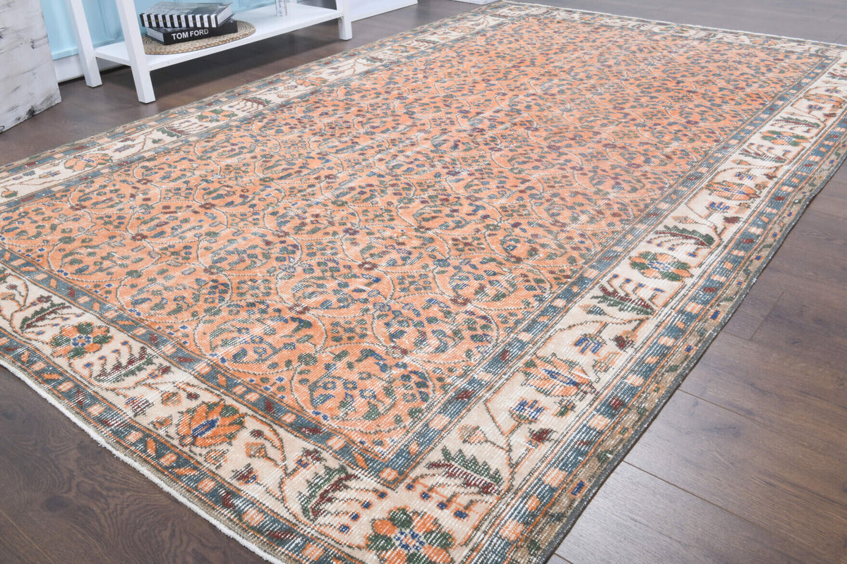 Vintage Floral Area Hereke Rug