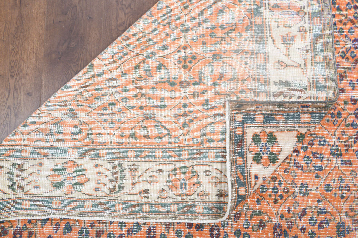 Vintage Floral Area Hereke Rug
