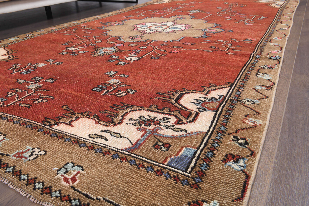 Oushak Wide Runner - Vegetable Dyed