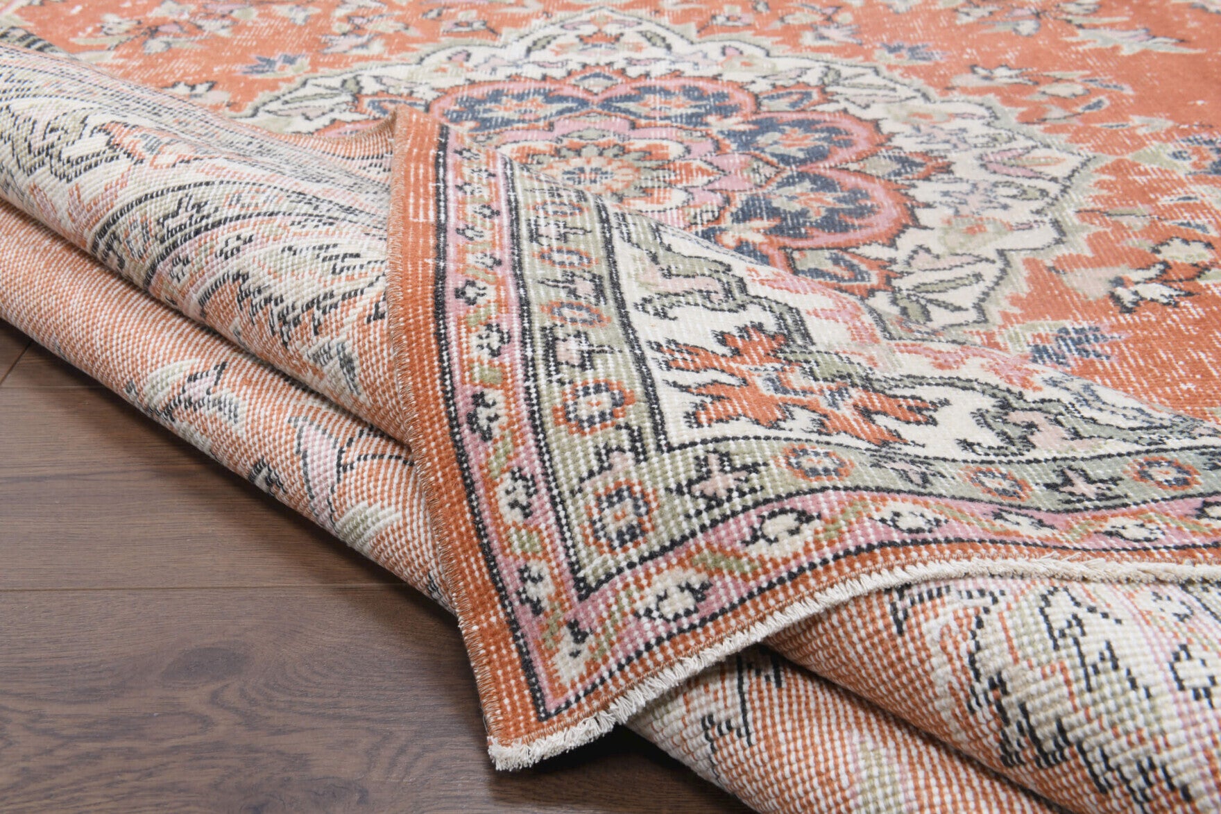 173x280 cm vintage Anatolian area rug – Okeanomelpe, low pile, wool