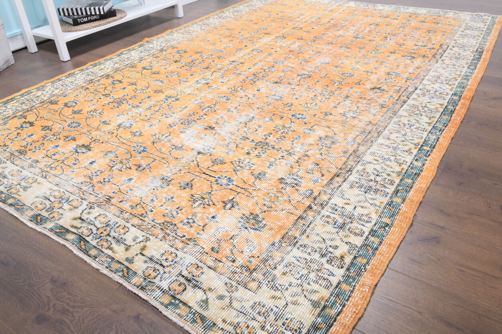 One-of-a-kind 1970s Anatolian vintage area rug in wool, 5'10" x 9'1"