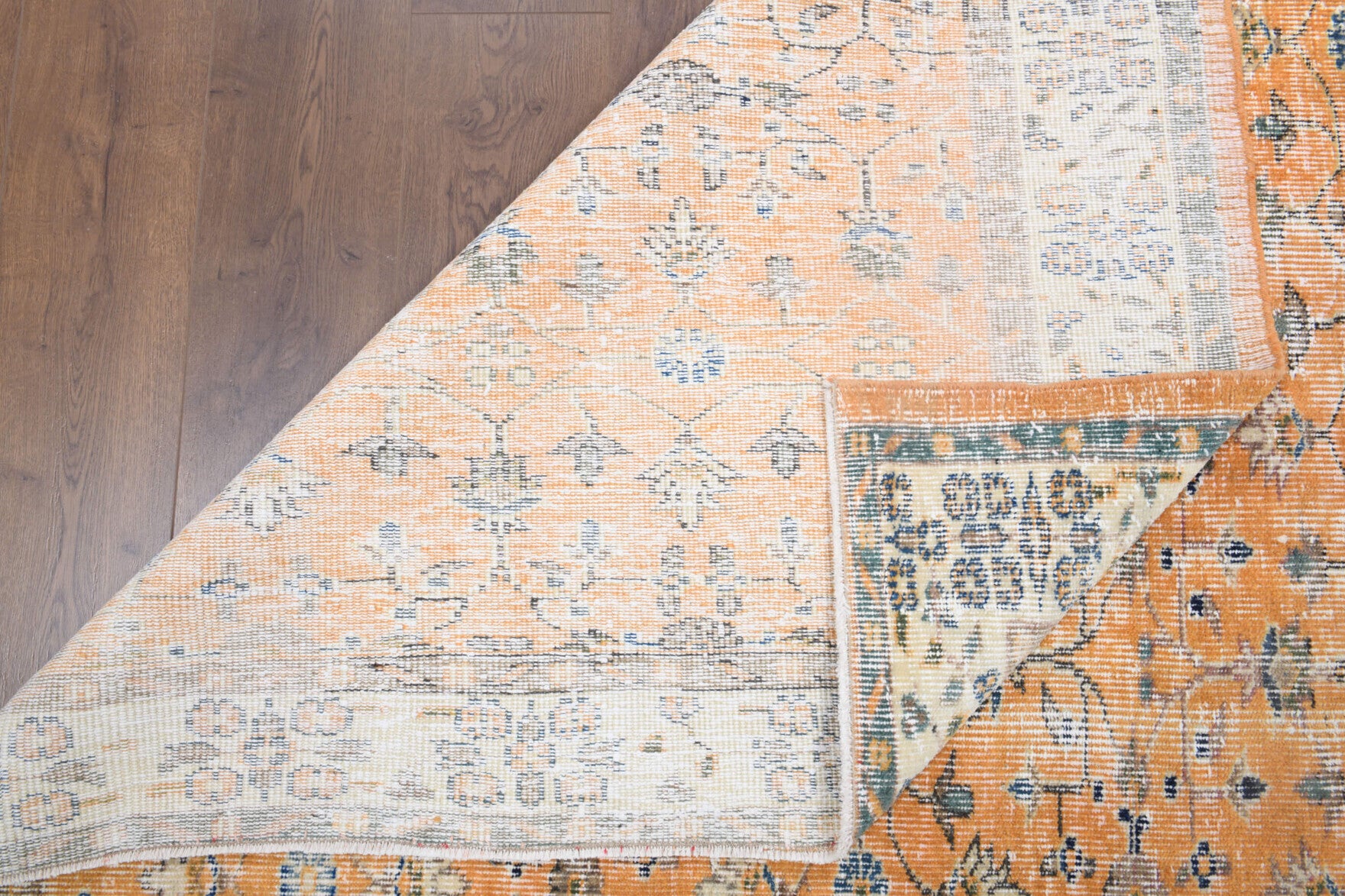 179x277 cm vintage Anatolian area rug – Nurgulnaz, low pile, wool