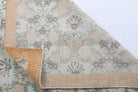 Nino – vintage bordered and floral rug for living room or bedroom, 5'5" x 9'1" (164x277 cm)
