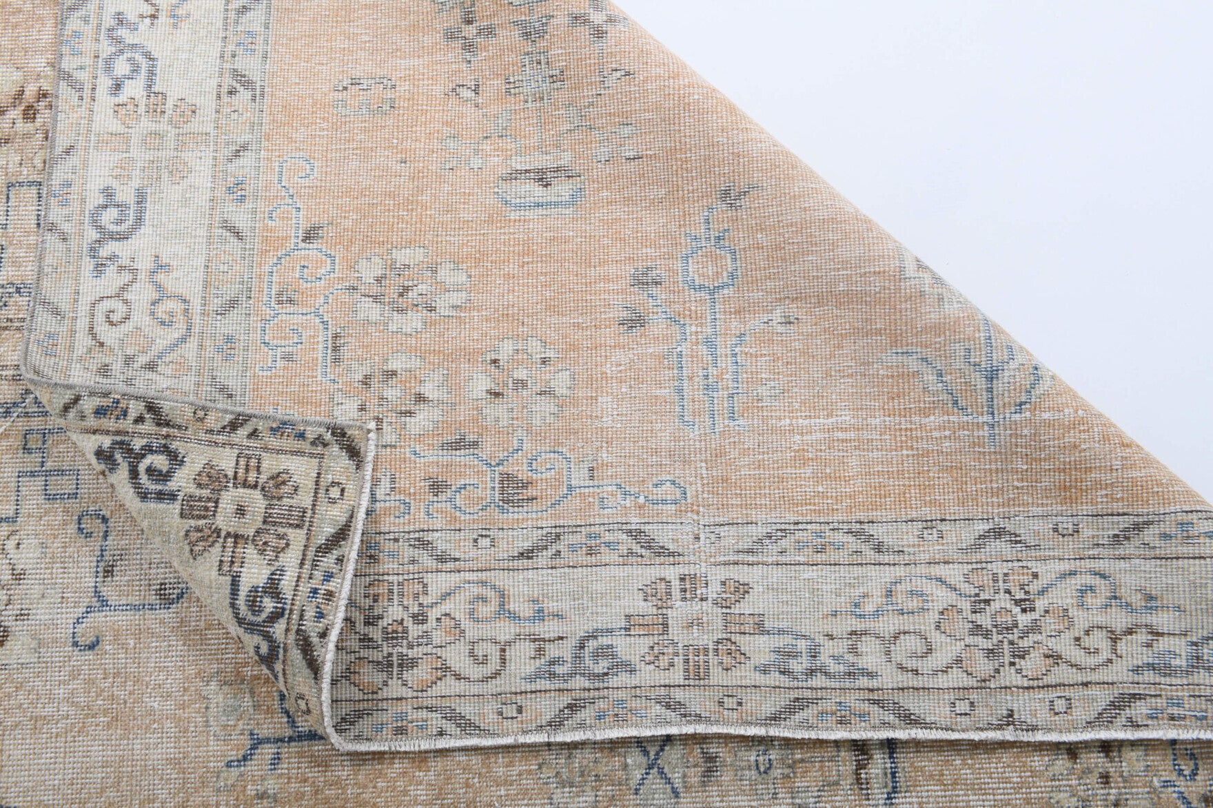187x282 cm vintage Anatolian area rug – Nikophone, low pile, wool