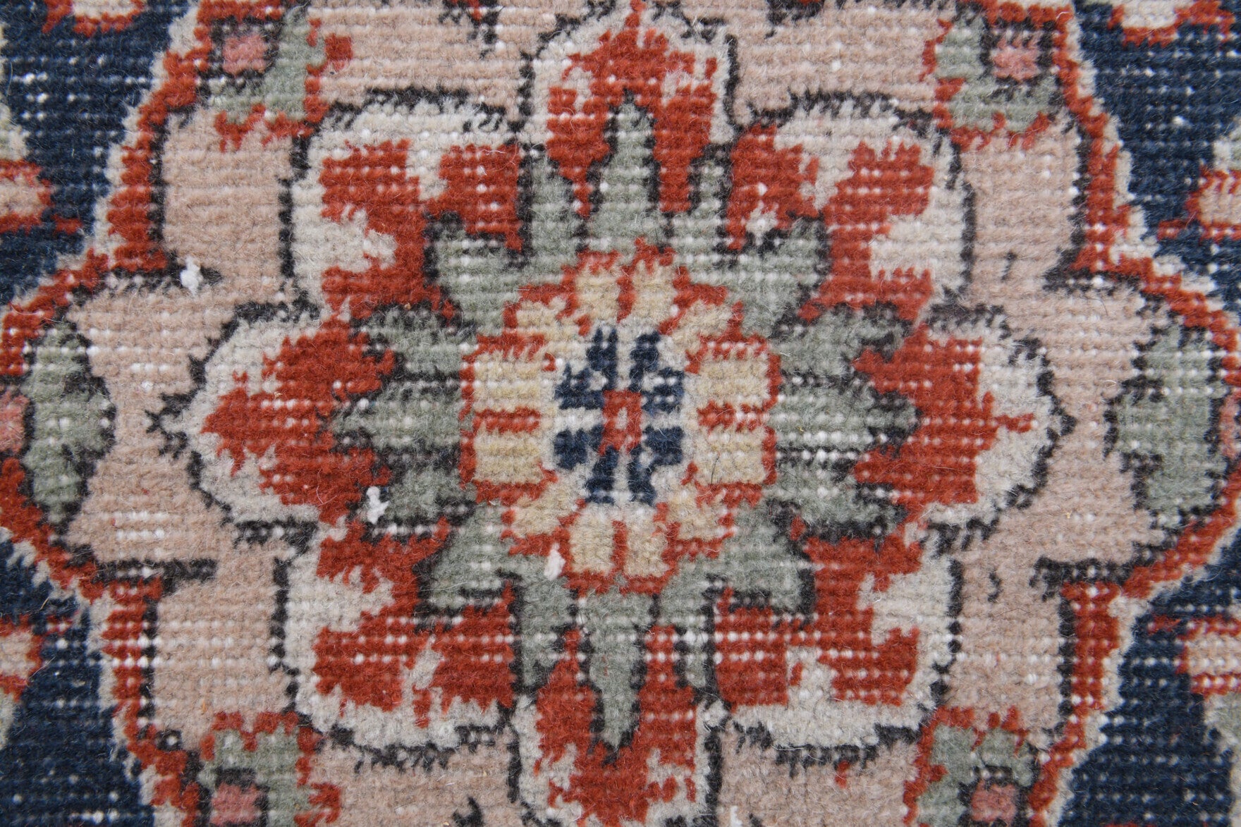 Handmade wool rug from Anatolia, Turkey – Vintage Oushak Area Rug 5'7" x 9'9"