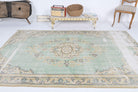 Authentic Antique Oushak Area Rug