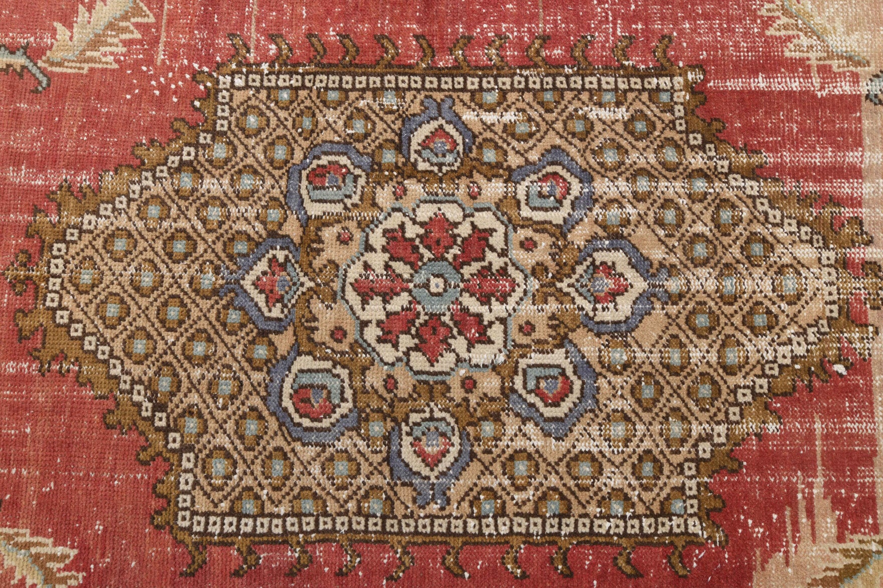One-of-a-kind 1970s Anatolian vintage area rug in wool, 5'2" x 7'11"
