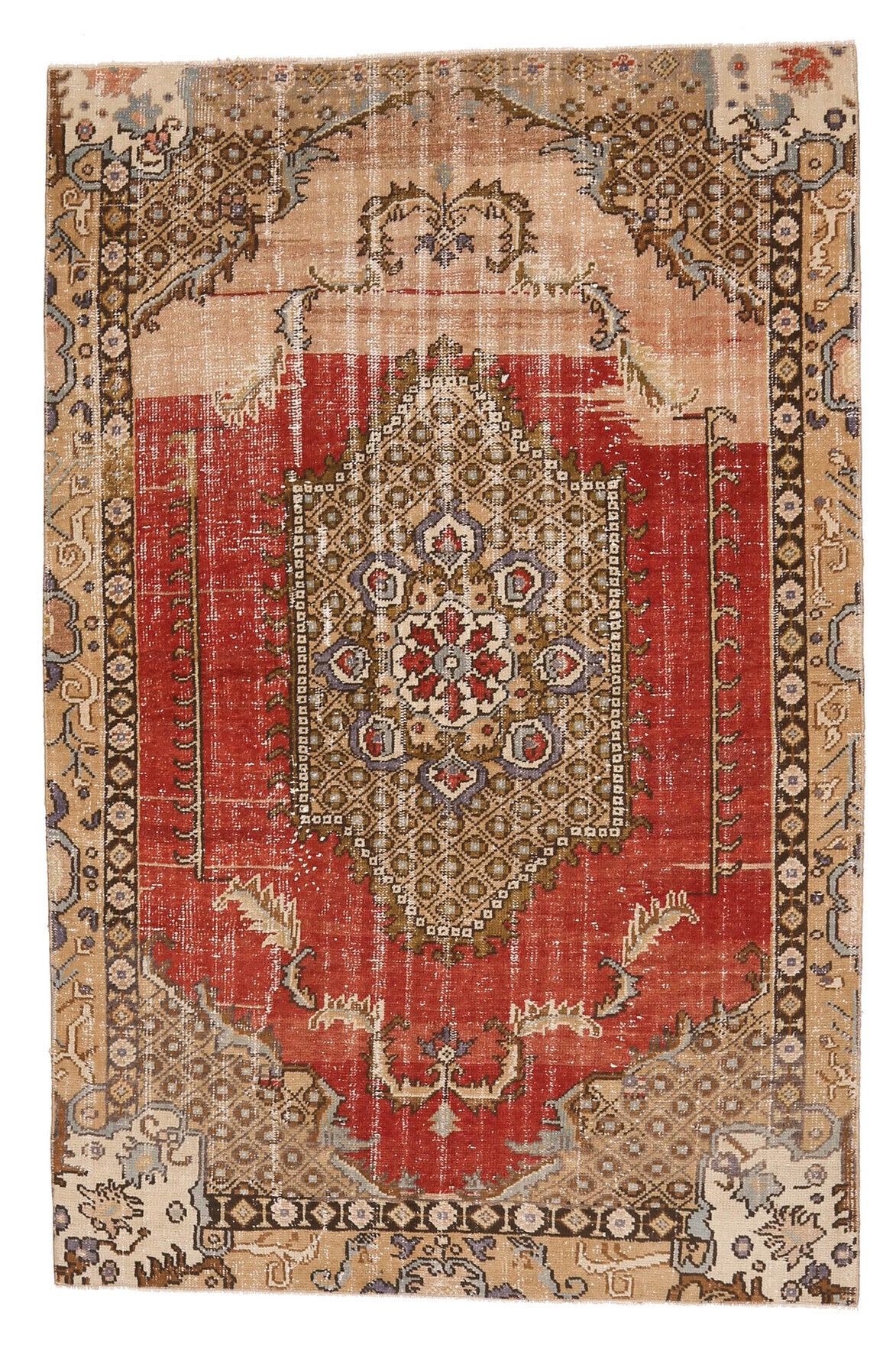 Authentic Oushak Vintage Area Rug