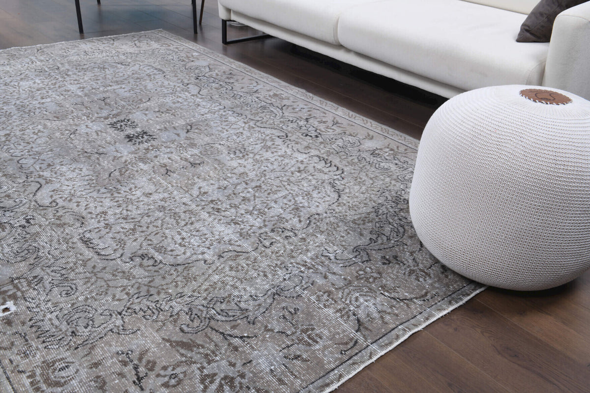 Antique Floral Area Hereke Rug