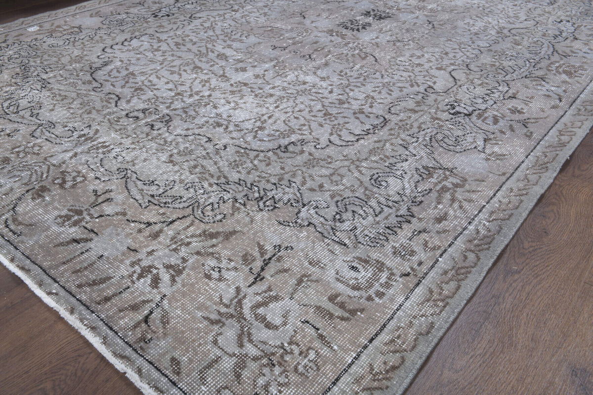 Antique Floral Area Hereke Rug