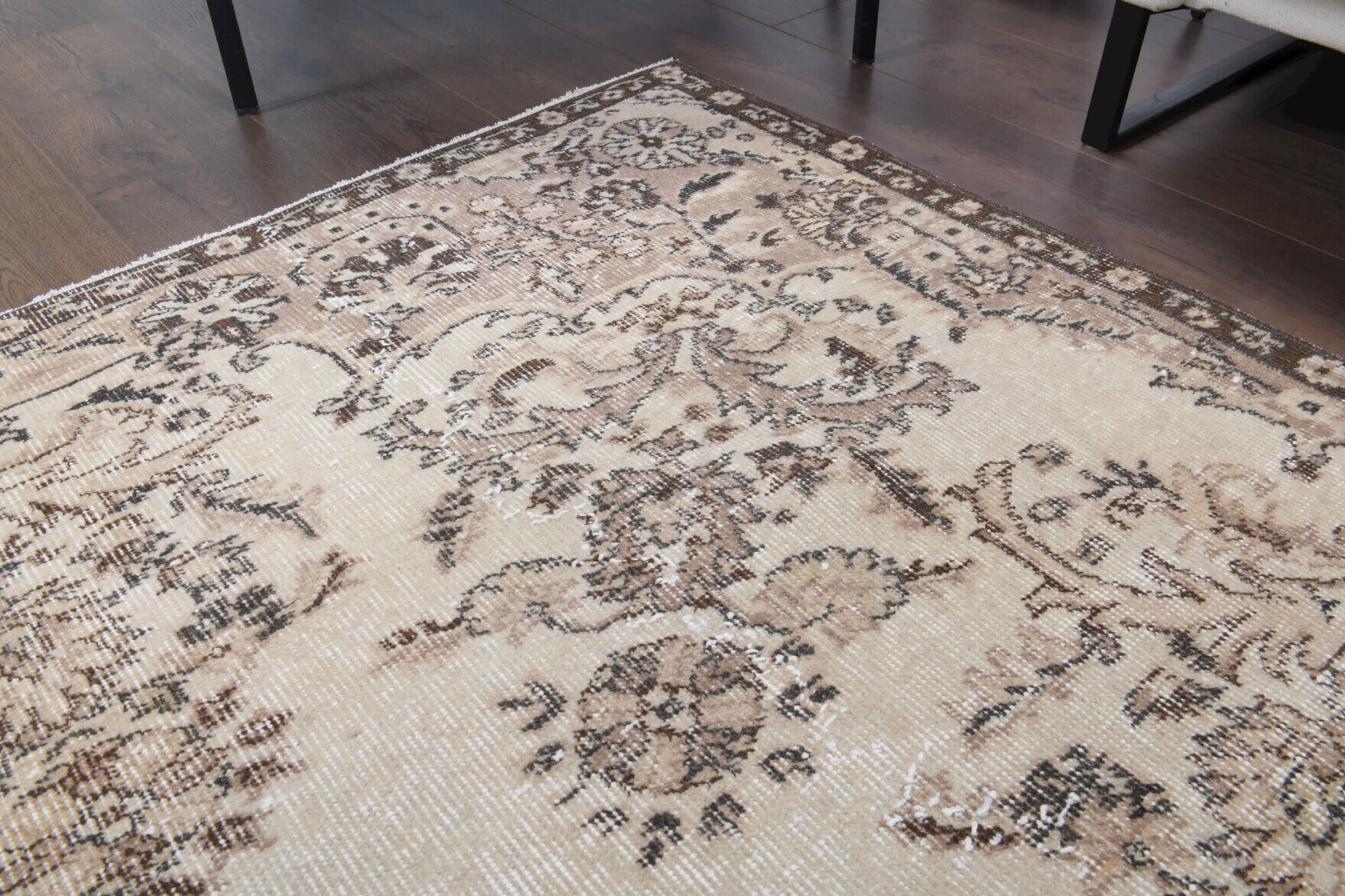 170x260 cm vintage Turkish area rug – Nausozoe, low pile, wool