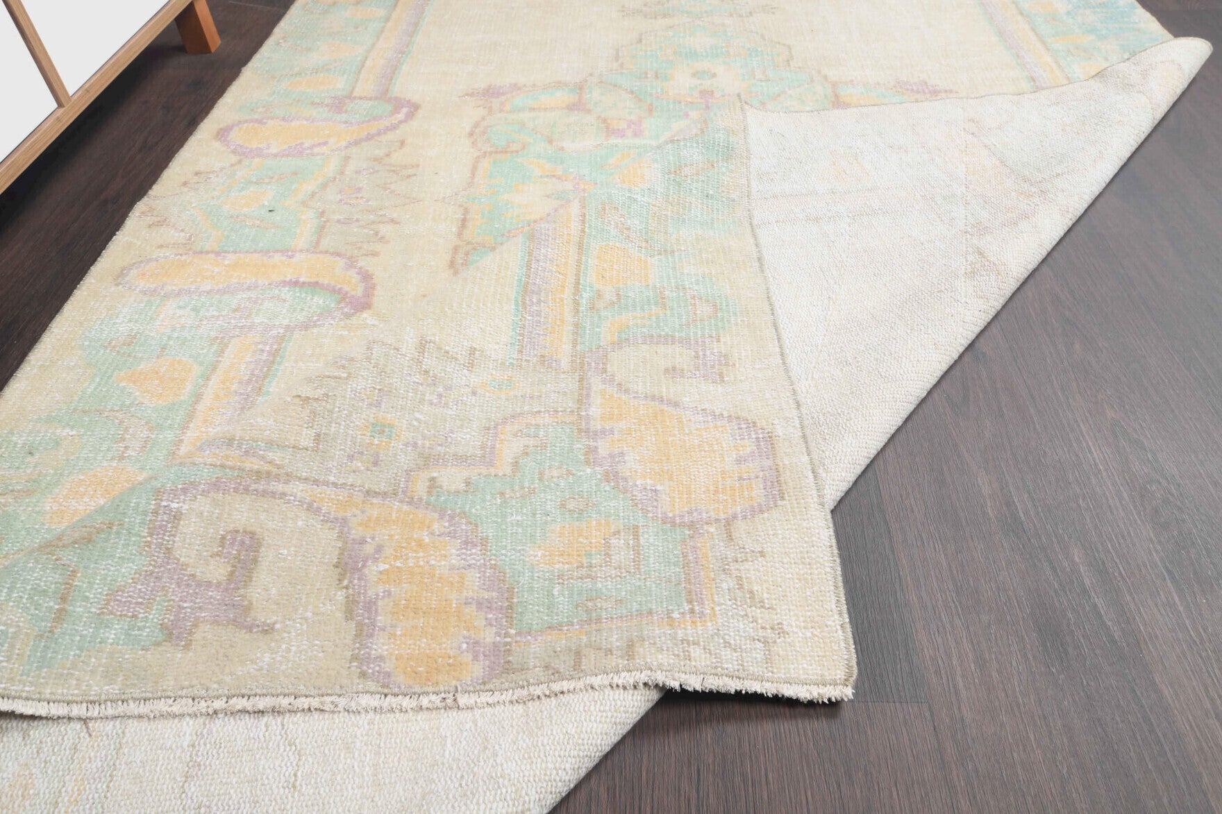 147x257 cm vintage Anatolian area rug – Nadide, low pile, wool