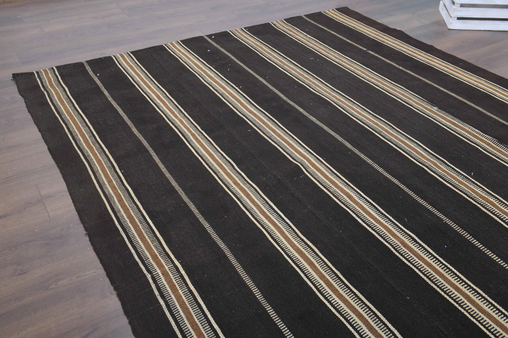 190x336 cm vintage Anatolian kilim rug – Sevginil, flatweave, wool