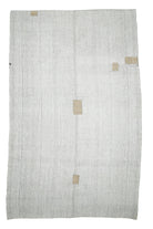 Vintage White Kilim Area Rug