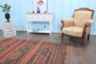 One-of-a-kind 1960s Anatolian vintage kilim rug in wool, 6' x 7'4"