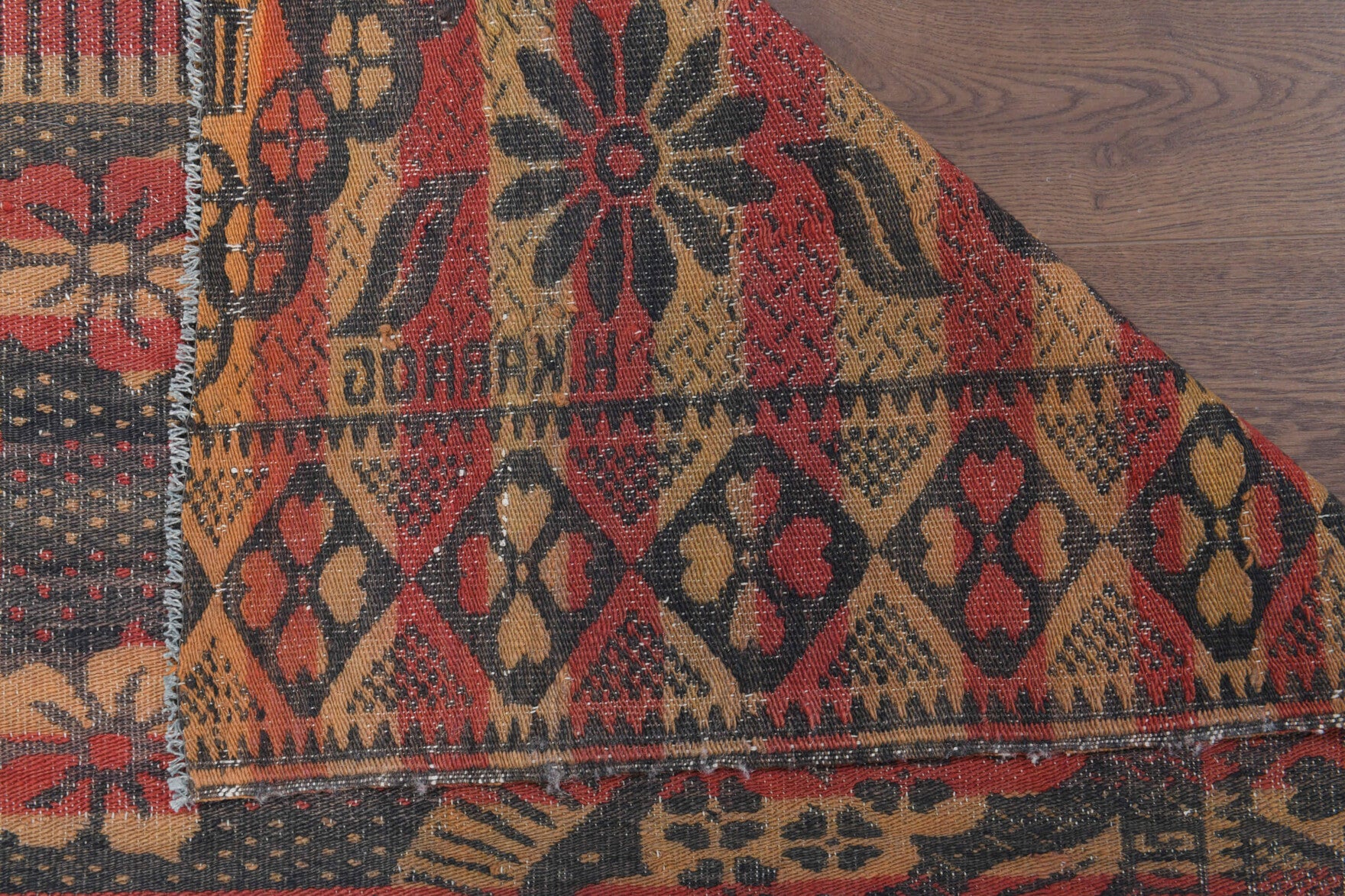 184x224 cm vintage Anatolian kilim rug – Semasel, flatweave, wool