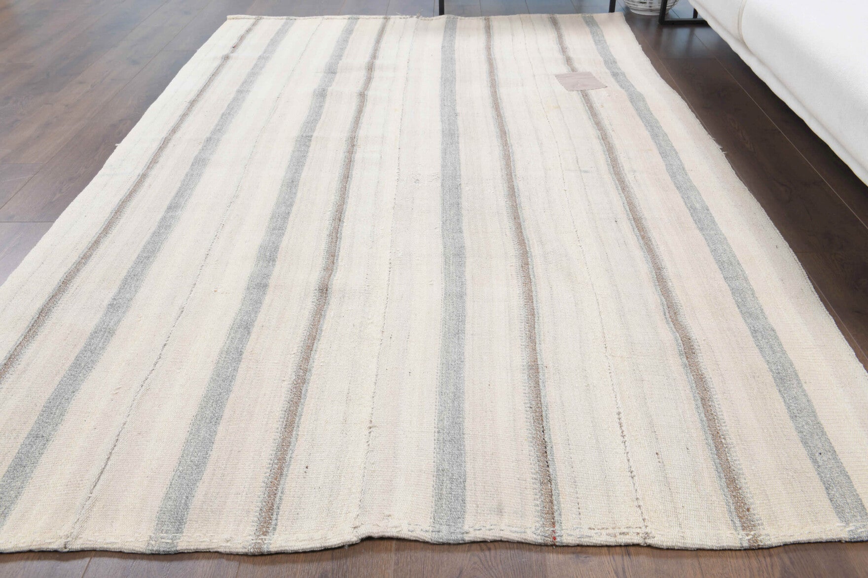 One-of-a-kind 1960s Anatolian vintage kilim rug in wool, 5' x 8'