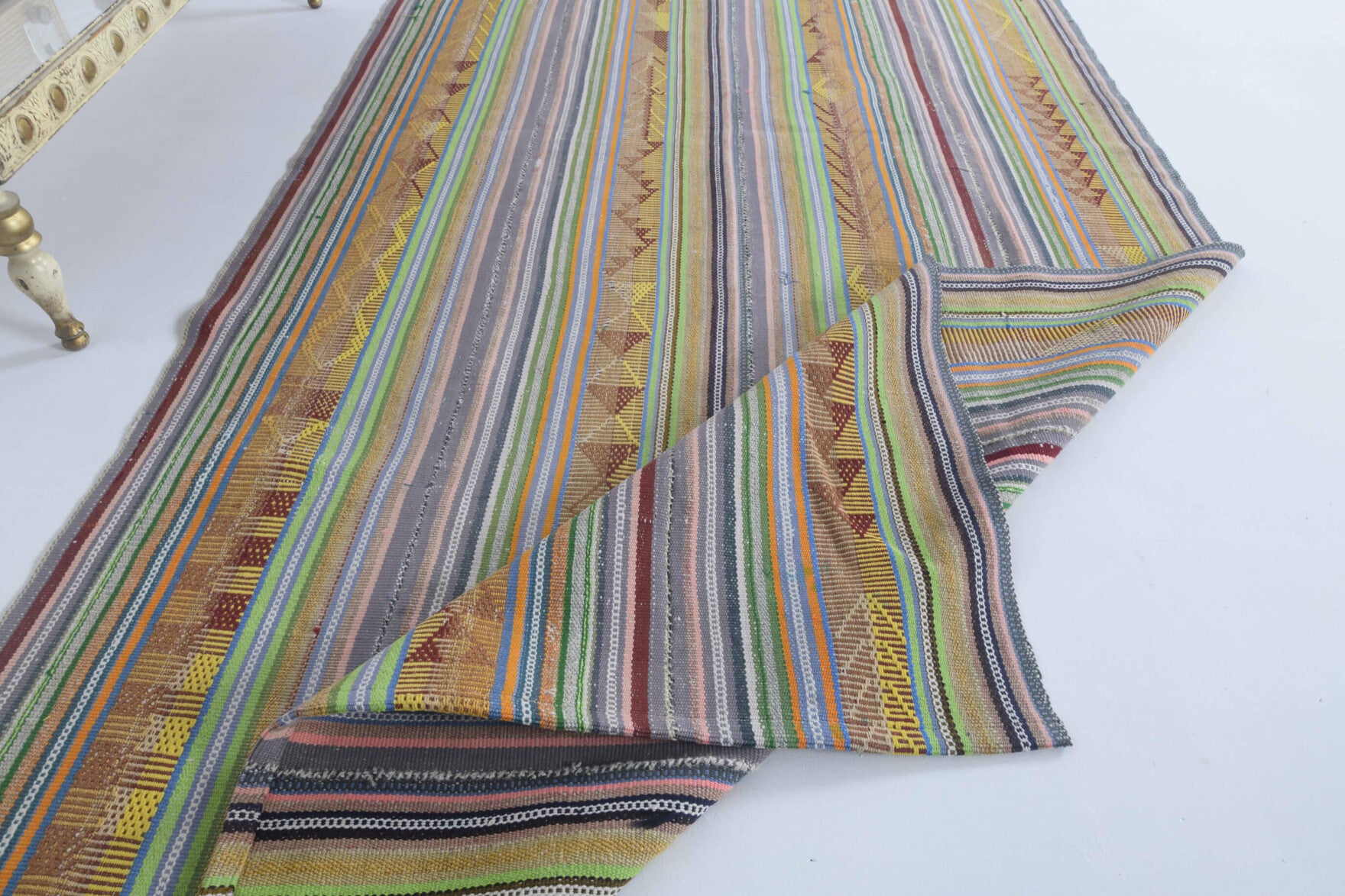 Vintage Multi-Colored Area Rug