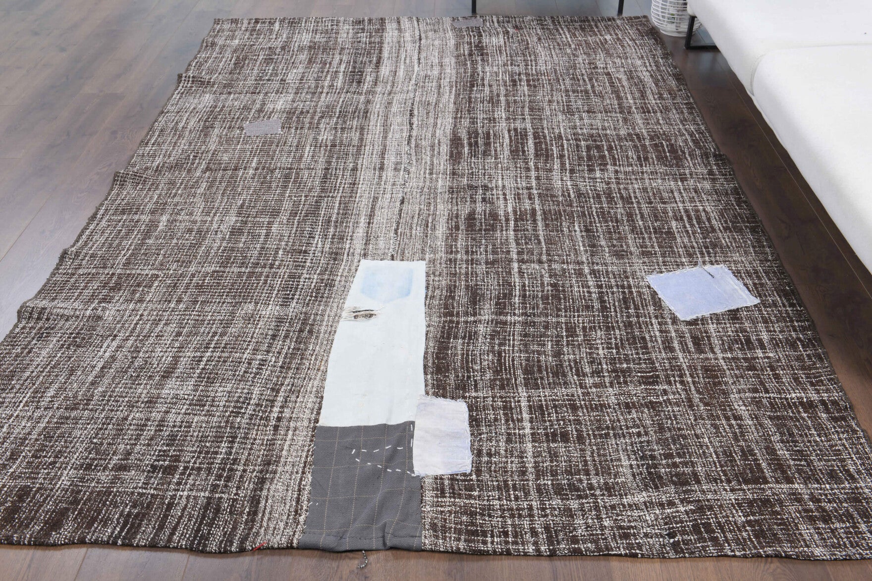 One-of-a-kind 1960s Anatolian vintage kilim rug in wool, 6'6" x 9'2"