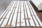 Vintage White Kilim Area Rug