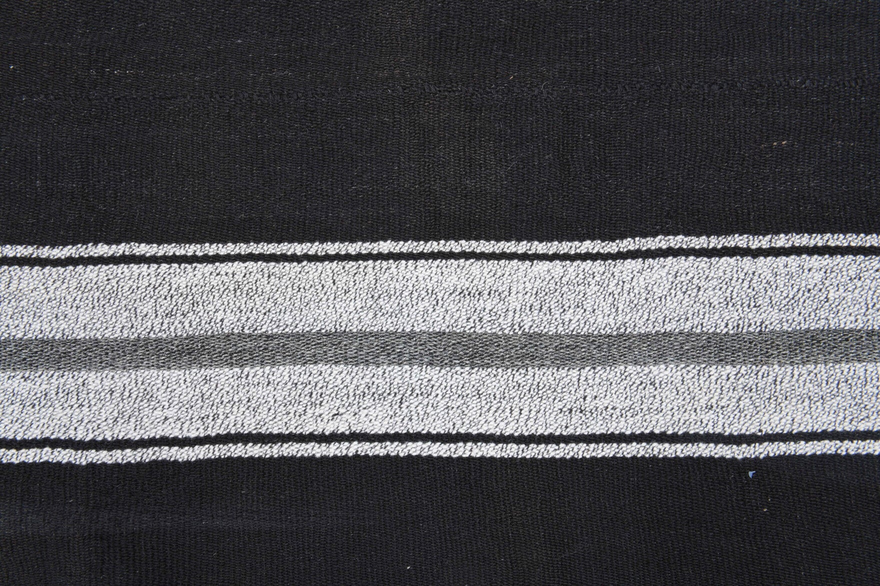 Safirsu kilim: 1960s handwoven flatweave Anatolian kilim with striped motifs