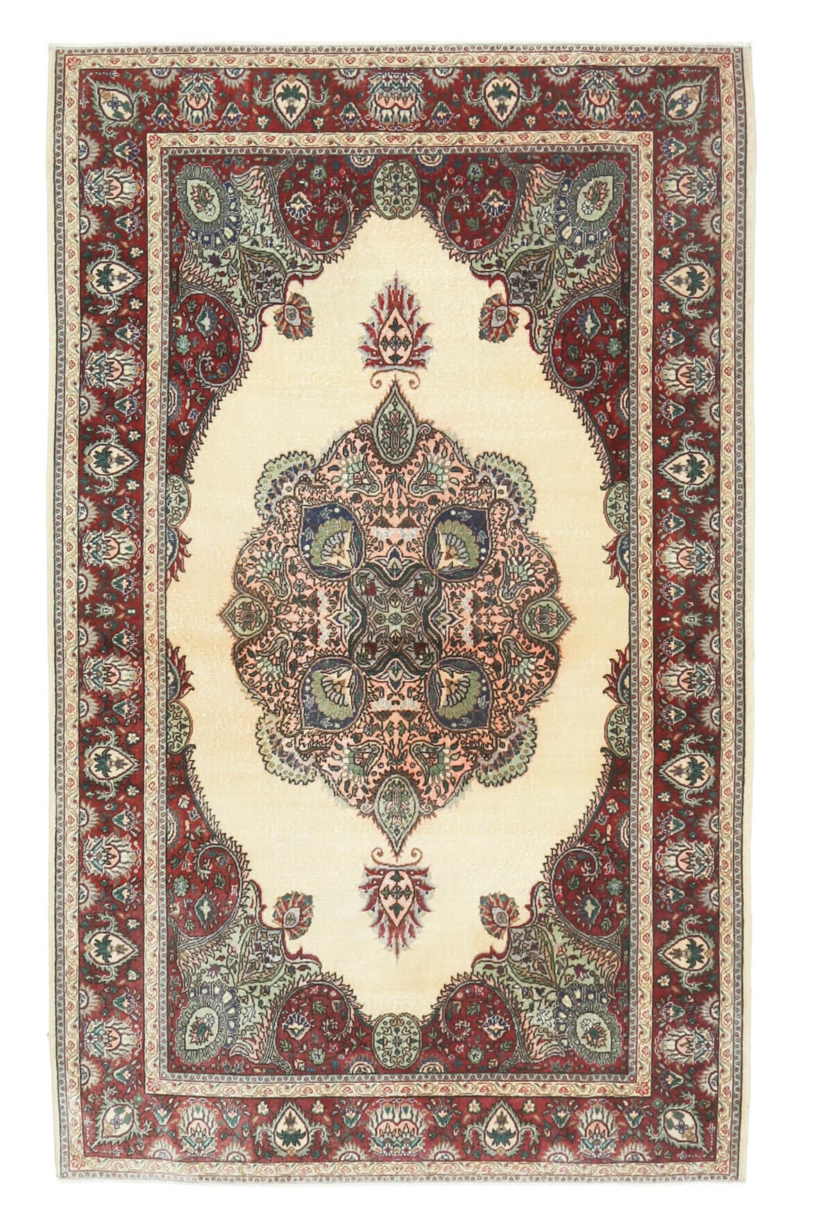 Mid-Century Area Rug - 1970s - Oushak Rug