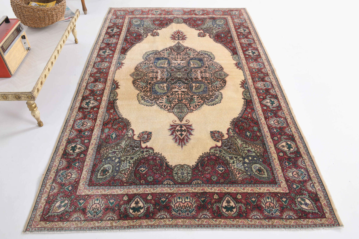 Mid-Century Area Rug - 1970s - Oushak Rug