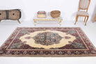 Mid-Century Area Rug - 1970s - Oushak Rug