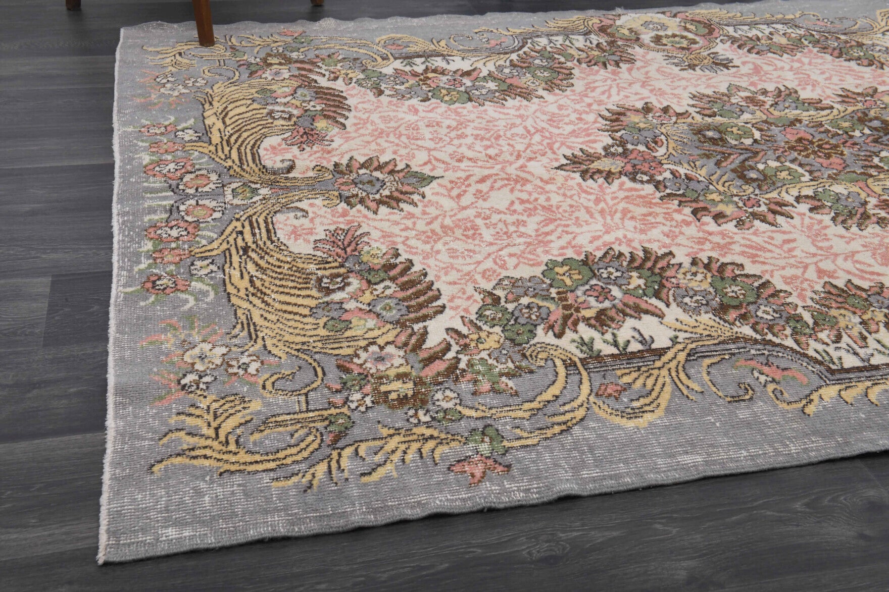 One-of-a-kind 1970s Anatolian vintage area rug in wool, 5'11" x 8'10"