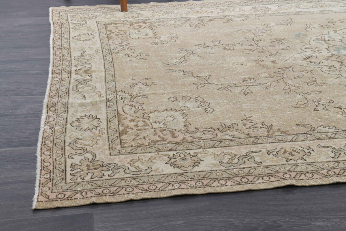 One-of-a-kind 1970s Anatolian vintage area rug in wool, 6'4" x 9'10"