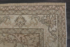 Rhododike – vintage oriental rug for living room or bedroom, 6'4" x 9'10" (194x299 cm)