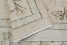 Hand-crafted Anatolian vintage rug Nilufergul in wool, 1970s