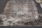 Baharpare rug: 1970s handmade Anatolian rug with oriental motifs and cotton backing