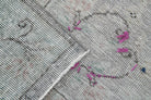 Hand-crafted Anatolian distressed vintage rug Pervalale in wool, 1950s