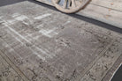 Perigun rug: 1970s handmade Anatolian rug with oriental motifs and cotton backing