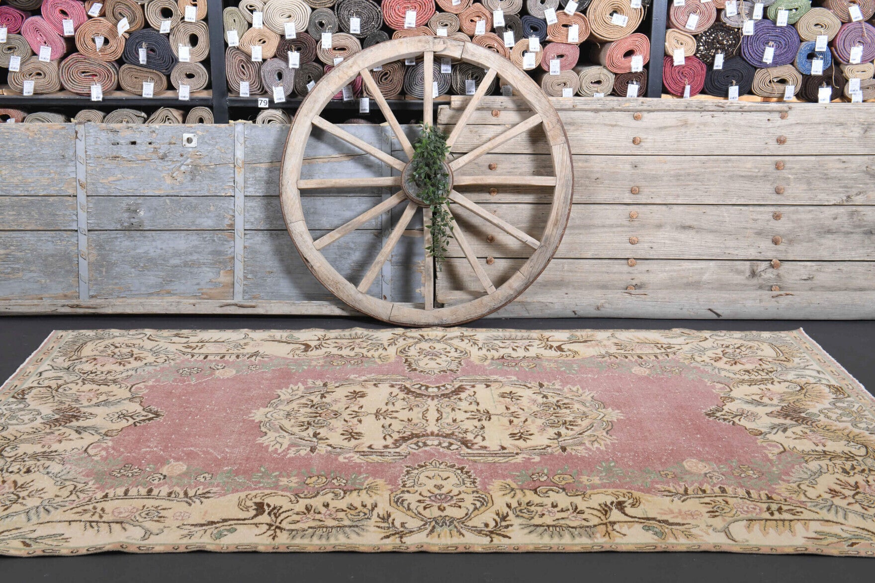 One-of-a-kind 1970s Anatolian vintage area rug in wool, 5'9" x 9'8"