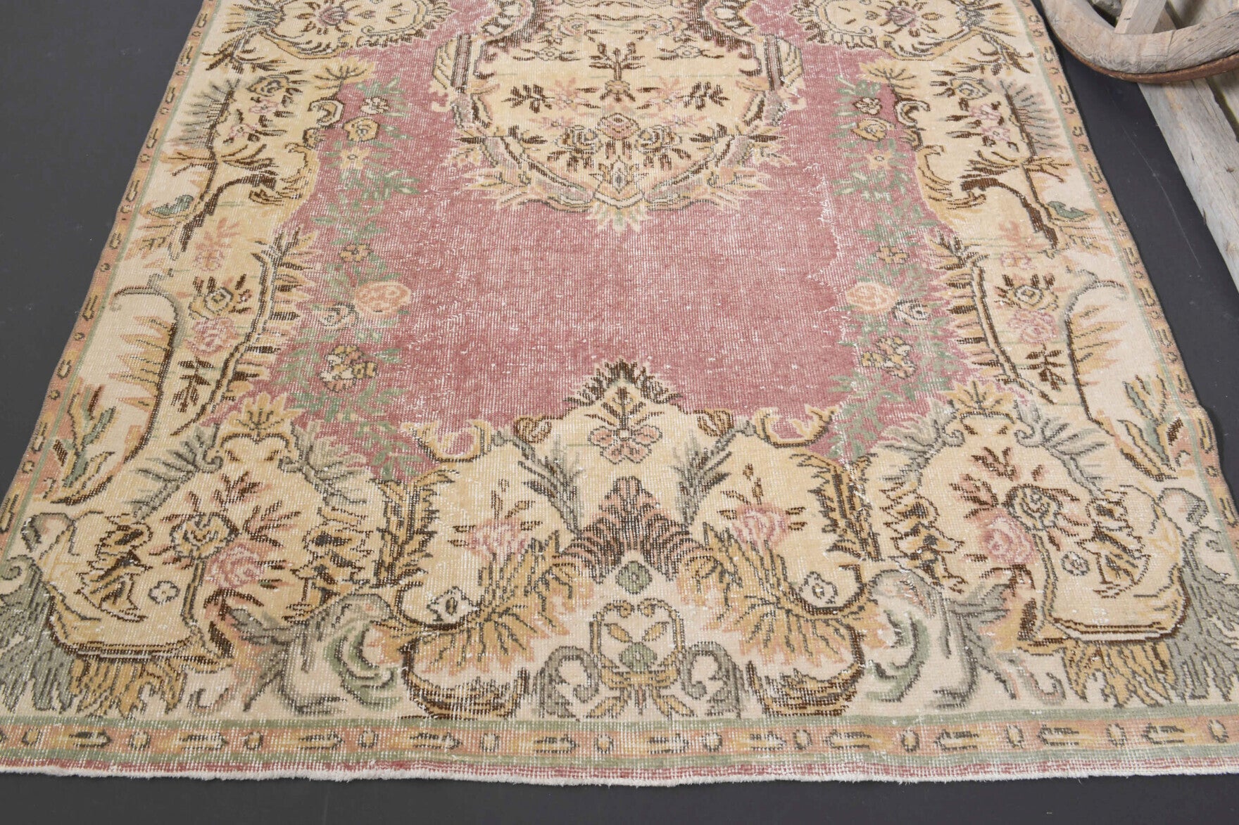 176x294 cm vintage Anatolian area rug – Pelagosela, low pile, wool