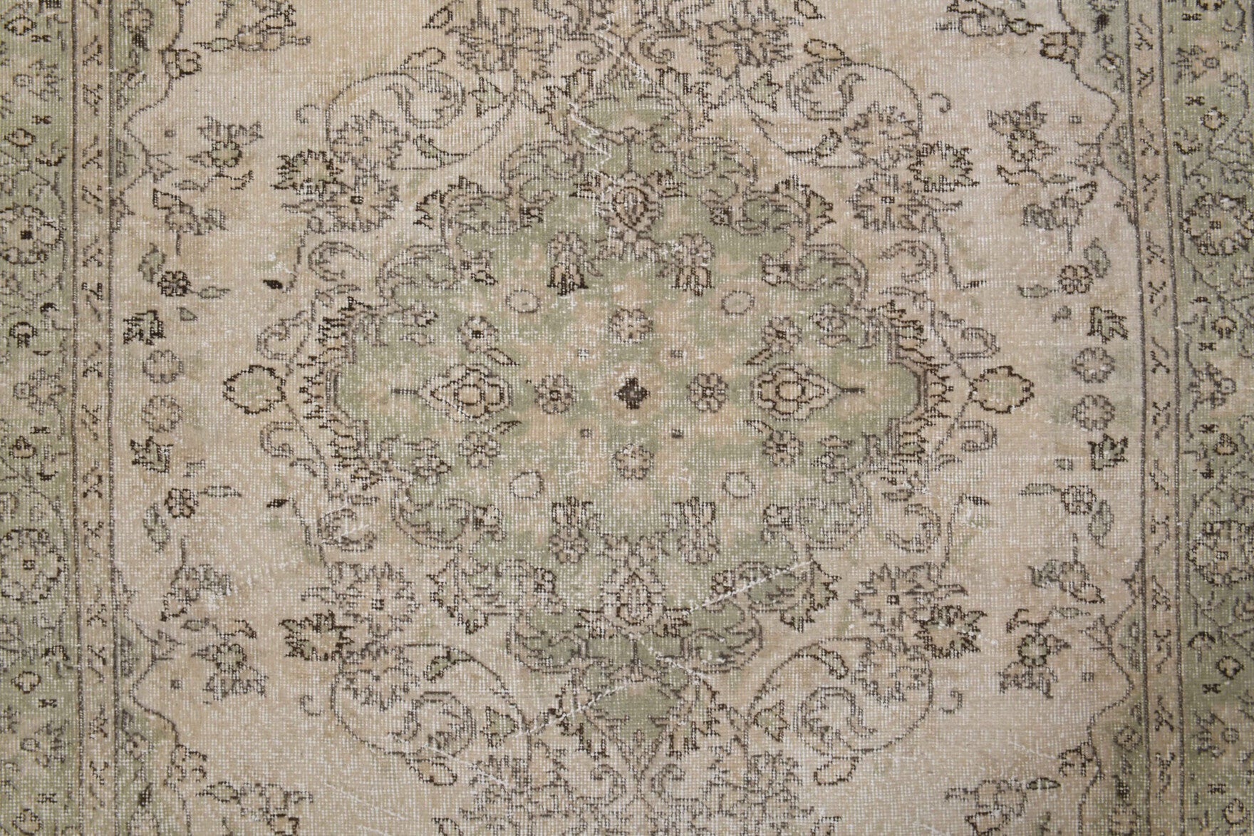 Vintage Oushak Handmade Wool Rug