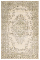Vintage Oushak Handmade Wool Rug