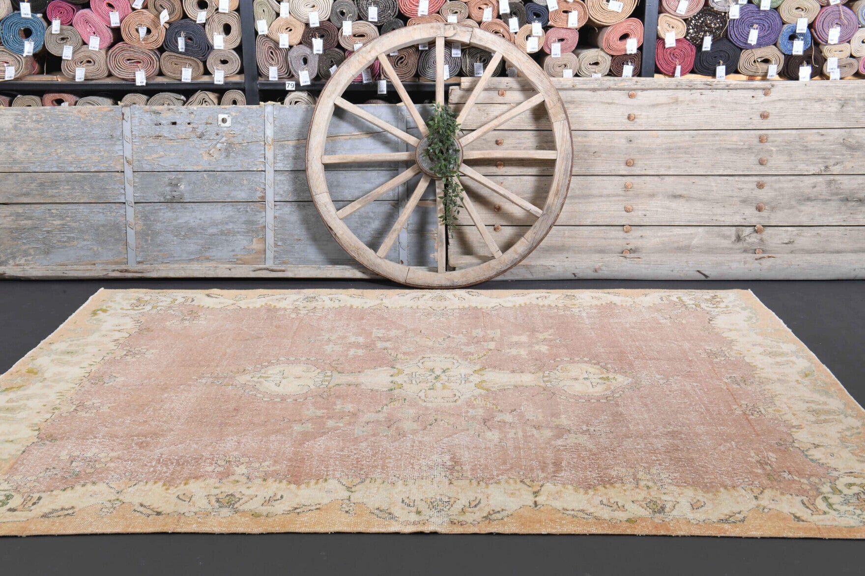 One-of-a-kind 1970s Anatolian vintage area rug in wool, 6'8" x 9'5"